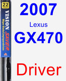 Driver Wiper Blade for 2007 Lexus GX470 - Vision Saver