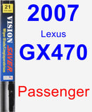 Passenger Wiper Blade for 2007 Lexus GX470 - Vision Saver