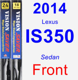 Front Wiper Blade Pack for 2014 Lexus IS350 - Vision Saver