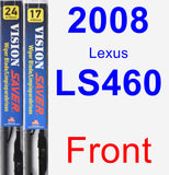 Front Wiper Blade Pack for 2008 Lexus LS460 - Vision Saver