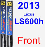 Front Wiper Blade Pack for 2013 Lexus LS600h - Vision Saver