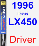 Driver Wiper Blade for 1996 Lexus LX450 - Vision Saver