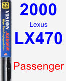 Passenger Wiper Blade for 2000 Lexus LX470 - Vision Saver