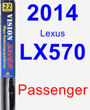 Passenger Wiper Blade for 2014 Lexus LX570 - Vision Saver