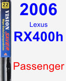 Passenger Wiper Blade for 2006 Lexus RX400h - Vision Saver
