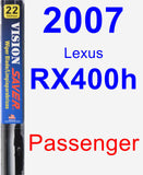 Passenger Wiper Blade for 2007 Lexus RX400h - Vision Saver
