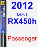 Passenger Wiper Blade for 2012 Lexus RX450h - Vision Saver