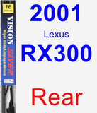 Rear Wiper Blade for 2001 Lexus RX300 - Vision Saver