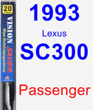 Passenger Wiper Blade for 1993 Lexus SC300 - Vision Saver