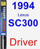 Driver Wiper Blade for 1994 Lexus SC300 - Vision Saver