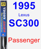 Passenger Wiper Blade for 1995 Lexus SC300 - Vision Saver