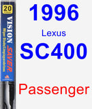 Passenger Wiper Blade for 1996 Lexus SC400 - Vision Saver