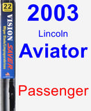 Passenger Wiper Blade for 2003 Lincoln Aviator - Vision Saver