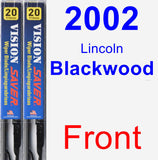 Front Wiper Blade Pack for 2002 Lincoln Blackwood - Vision Saver