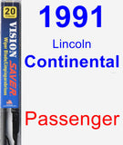 Passenger Wiper Blade for 1991 Lincoln Continental - Vision Saver