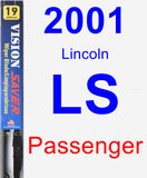 Passenger Wiper Blade for 2001 Lincoln LS - Vision Saver