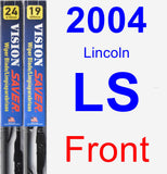 Front Wiper Blade Pack for 2004 Lincoln LS - Vision Saver