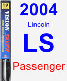 Passenger Wiper Blade for 2004 Lincoln LS - Vision Saver