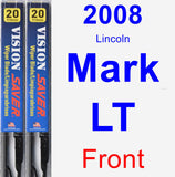 Front Wiper Blade Pack for 2008 Lincoln Mark LT - Vision Saver