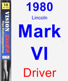 Driver Wiper Blade for 1980 Lincoln Mark VI - Vision Saver