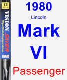 Passenger Wiper Blade for 1980 Lincoln Mark VI - Vision Saver