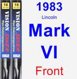 Front Wiper Blade Pack for 1983 Lincoln Mark VI - Vision Saver