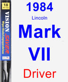 Driver Wiper Blade for 1984 Lincoln Mark VII - Vision Saver