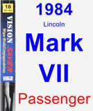 Passenger Wiper Blade for 1984 Lincoln Mark VII - Vision Saver