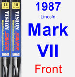 Front Wiper Blade Pack for 1987 Lincoln Mark VII - Vision Saver