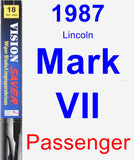 Passenger Wiper Blade for 1987 Lincoln Mark VII - Vision Saver