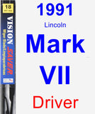 Driver Wiper Blade for 1991 Lincoln Mark VII - Vision Saver