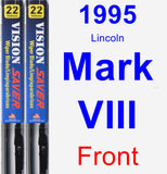 Front Wiper Blade Pack for 1995 Lincoln Mark VIII - Vision Saver