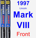 Front Wiper Blade Pack for 1997 Lincoln Mark VIII - Vision Saver