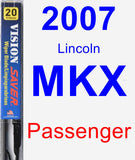 Passenger Wiper Blade for 2007 Lincoln MKX - Vision Saver