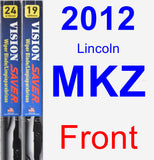 Front Wiper Blade Pack for 2012 Lincoln MKZ - Vision Saver