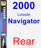 Rear Wiper Blade for 2000 Lincoln Navigator - Vision Saver