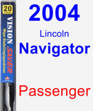 Passenger Wiper Blade for 2004 Lincoln Navigator - Vision Saver