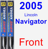 Front Wiper Blade Pack for 2005 Lincoln Navigator - Vision Saver