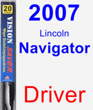 Driver Wiper Blade for 2007 Lincoln Navigator - Vision Saver