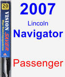 Passenger Wiper Blade for 2007 Lincoln Navigator - Vision Saver