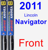 Front Wiper Blade Pack for 2011 Lincoln Navigator - Vision Saver