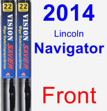 Front Wiper Blade Pack for 2014 Lincoln Navigator - Vision Saver