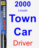 Driver Wiper Blade for 2000 Lincoln Town Car - Vision Saver