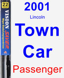 Passenger Wiper Blade for 2001 Lincoln Town Car - Vision Saver