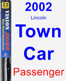 Passenger Wiper Blade for 2002 Lincoln Town Car - Vision Saver