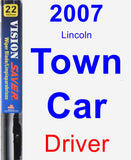 Driver Wiper Blade for 2007 Lincoln Town Car - Vision Saver