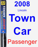 Passenger Wiper Blade for 2008 Lincoln Town Car - Vision Saver