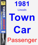 Passenger Wiper Blade for 1981 Lincoln Town Car - Vision Saver