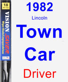 Driver Wiper Blade for 1982 Lincoln Town Car - Vision Saver