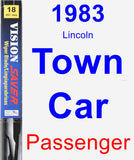 Passenger Wiper Blade for 1983 Lincoln Town Car - Vision Saver